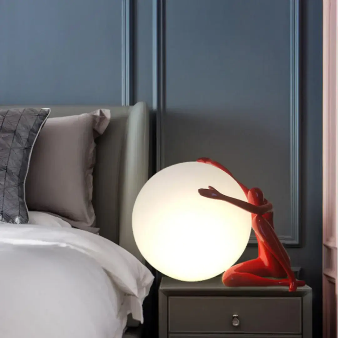 Abstract Character Round Table Lamp - Image 6