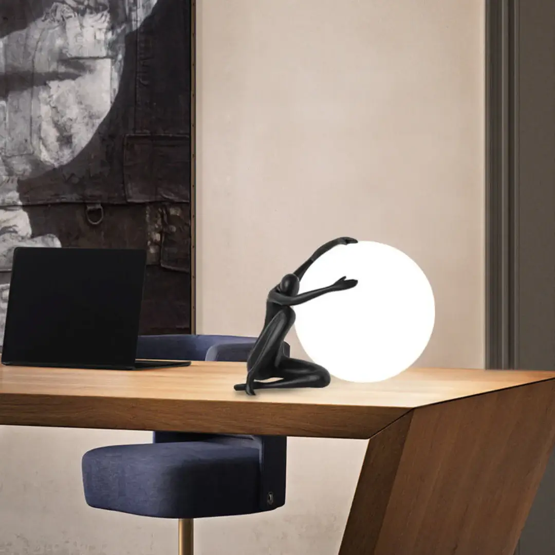 Abstract Character Round Table Lamp - Image 9