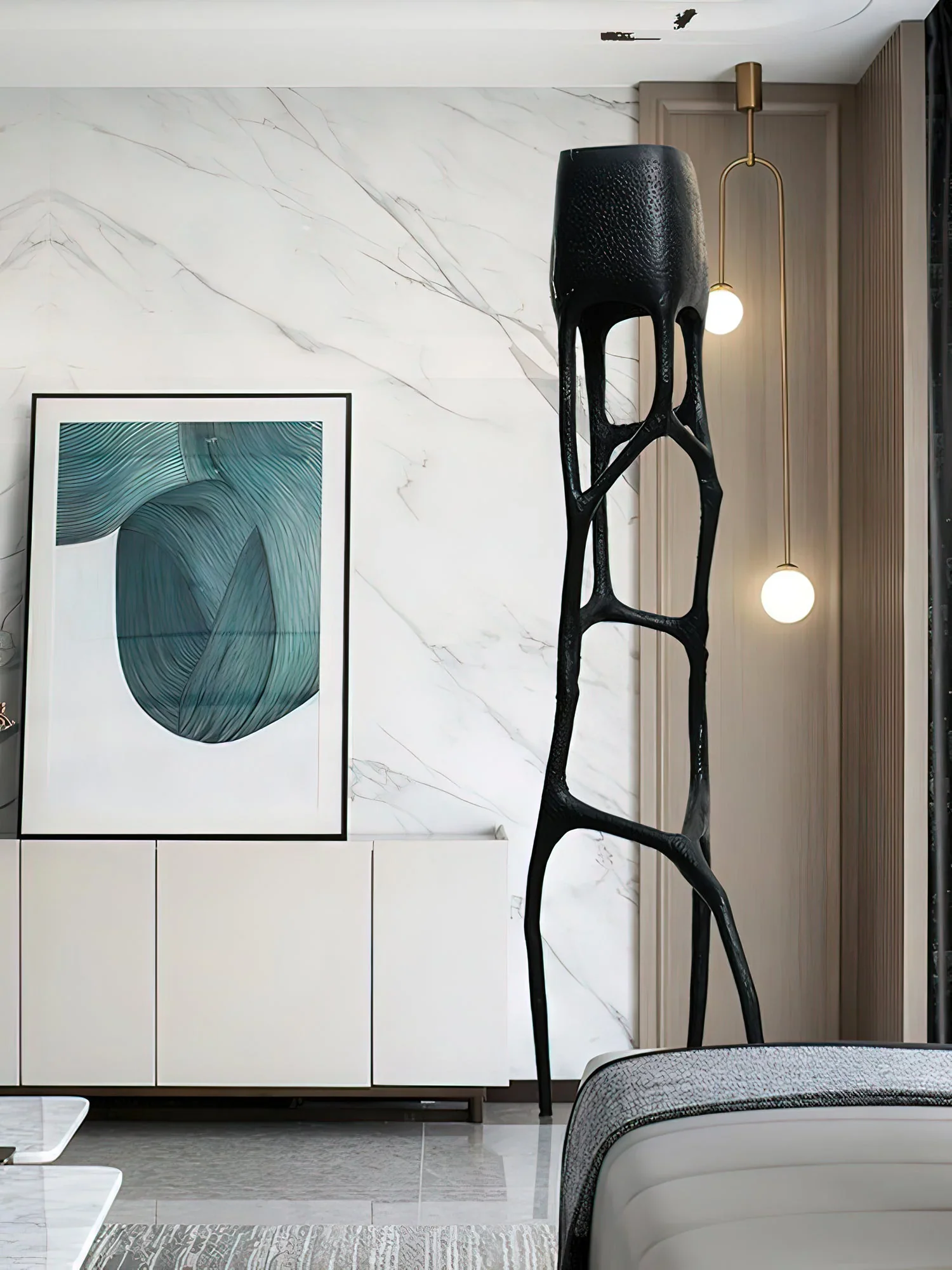 Abstract Gothic Sculpture Floor Lamp - Image 6