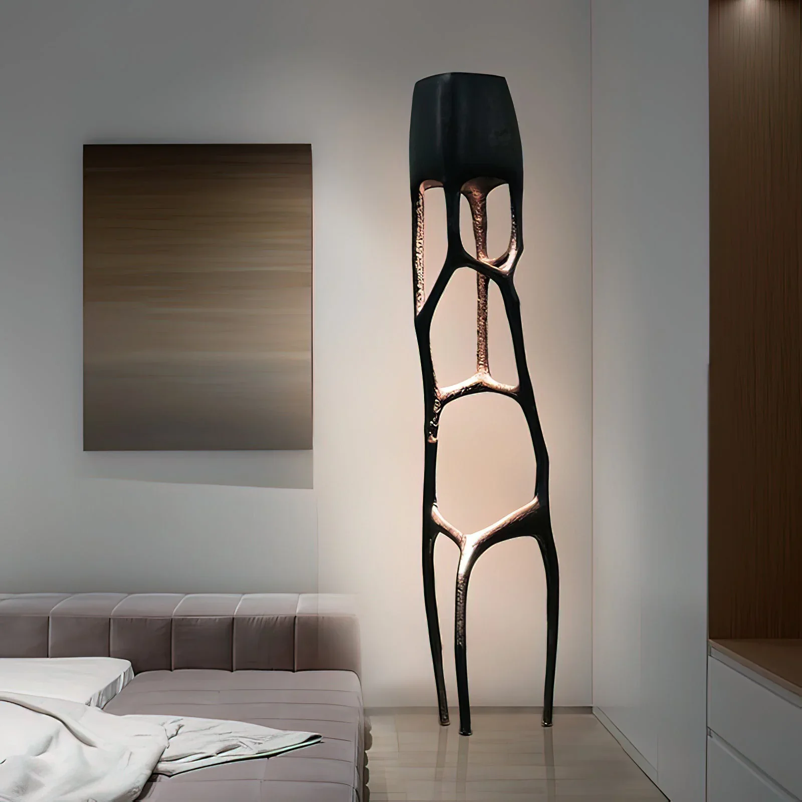 Abstract Gothic Sculpture Floor Lamp - Image 8