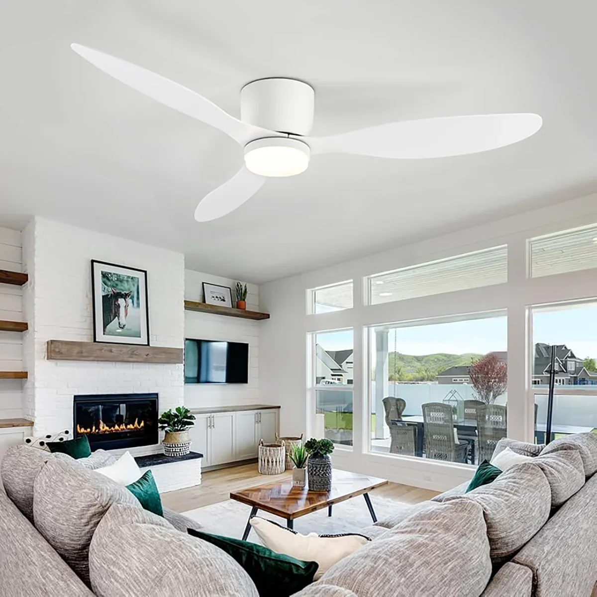 Aerodynamics Wooden Ceiling Fan Light - Image 10