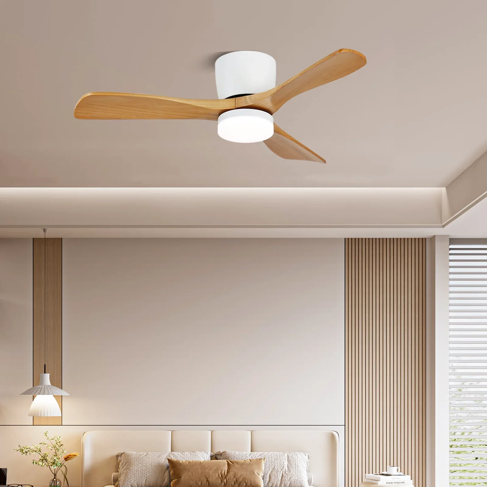 Aerodynamics Wooden Ceiling Fan Light - Image 11