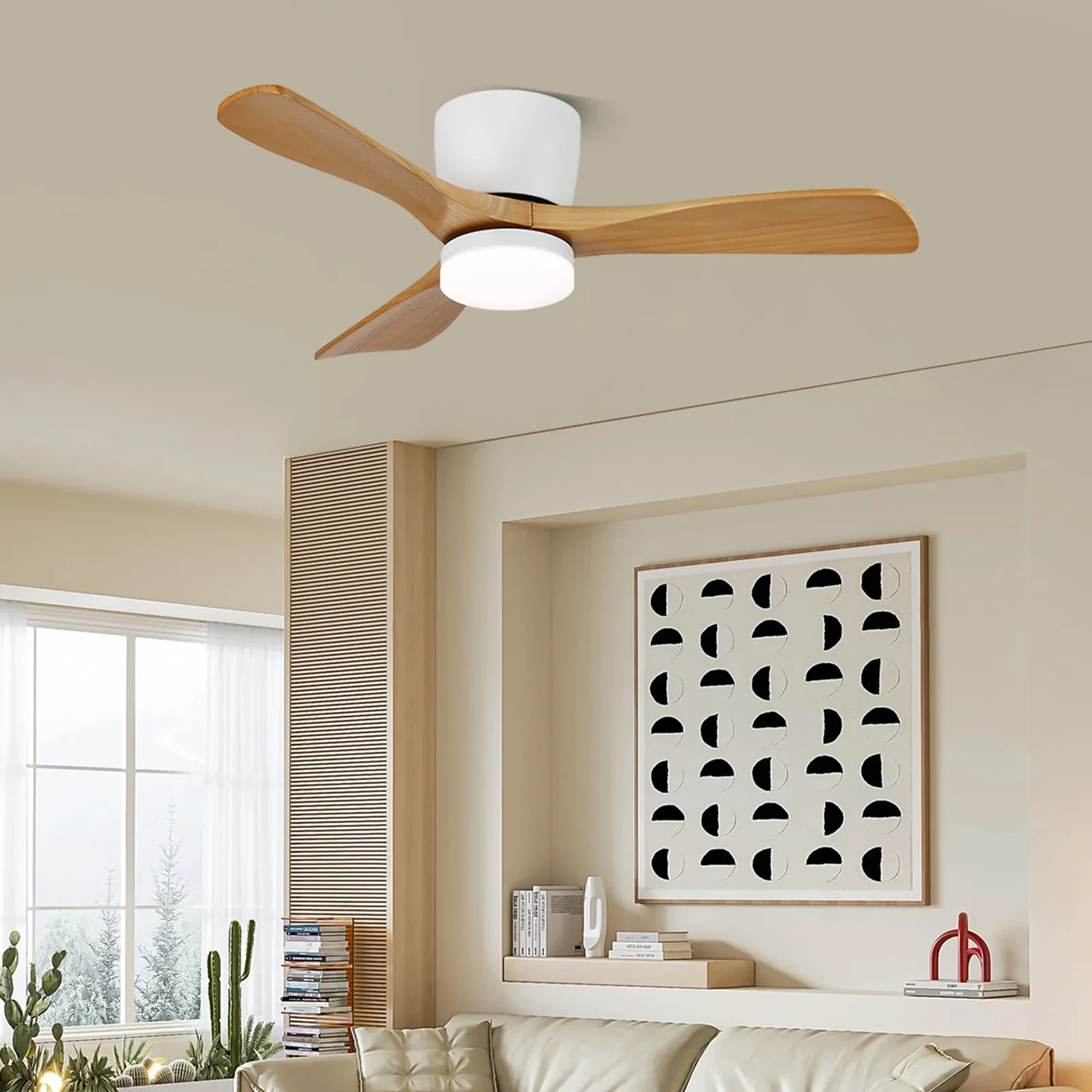 Aerodynamics Wooden Ceiling Fan Light - Image 13