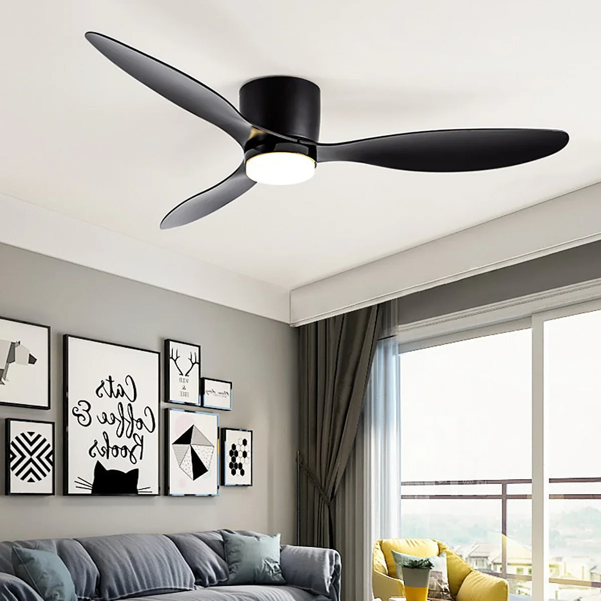 Aerodynamics Wooden Ceiling Fan Light - Image 4