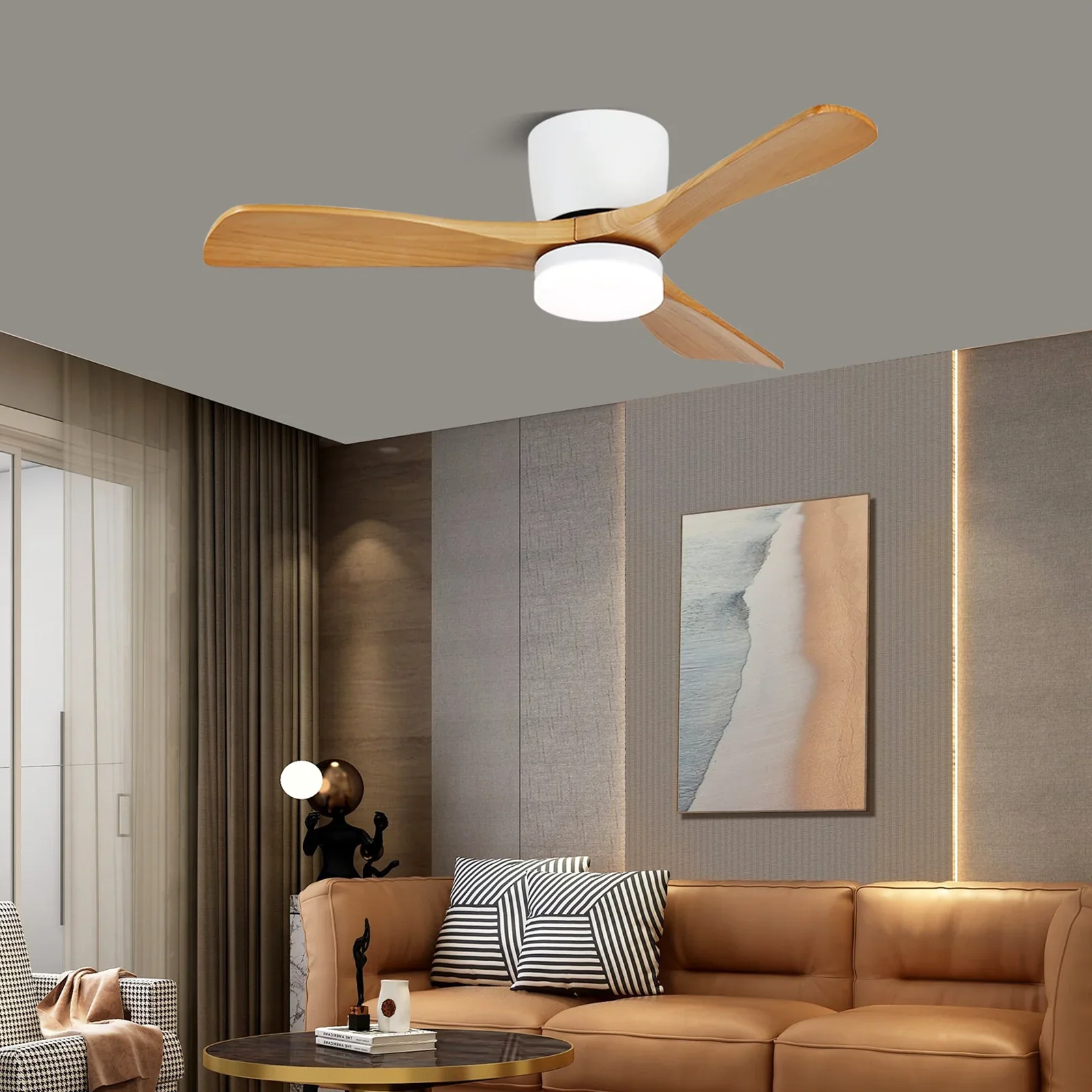 Aerodynamics Wooden Ceiling Fan Light - Image 5