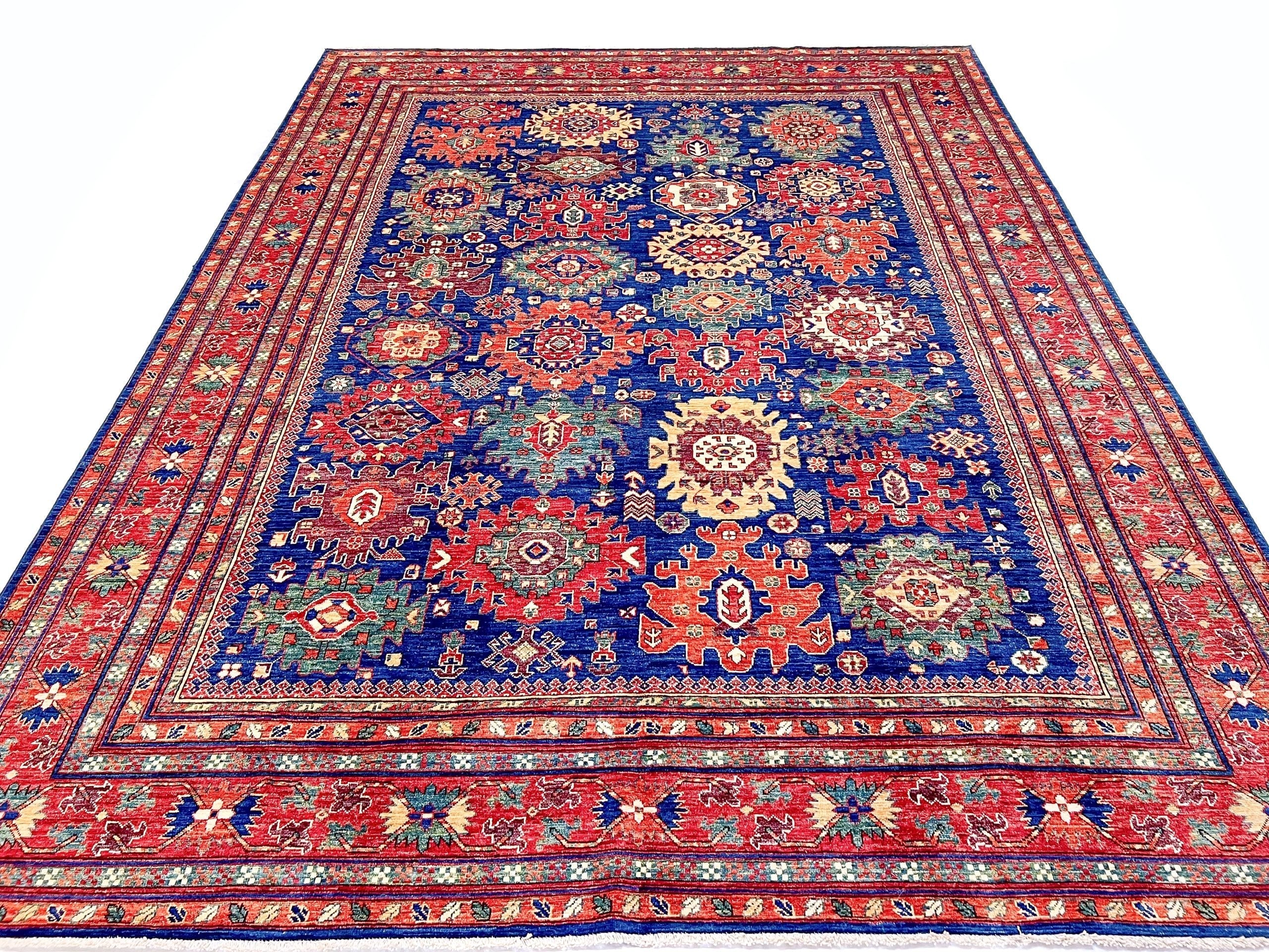 Afghan Aryana (8'10"x11'08") blue/red - Image 7