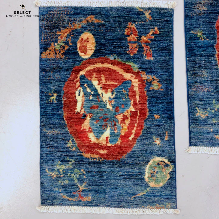 Afghan Butterfly  blue/red 2x3 - Image 3