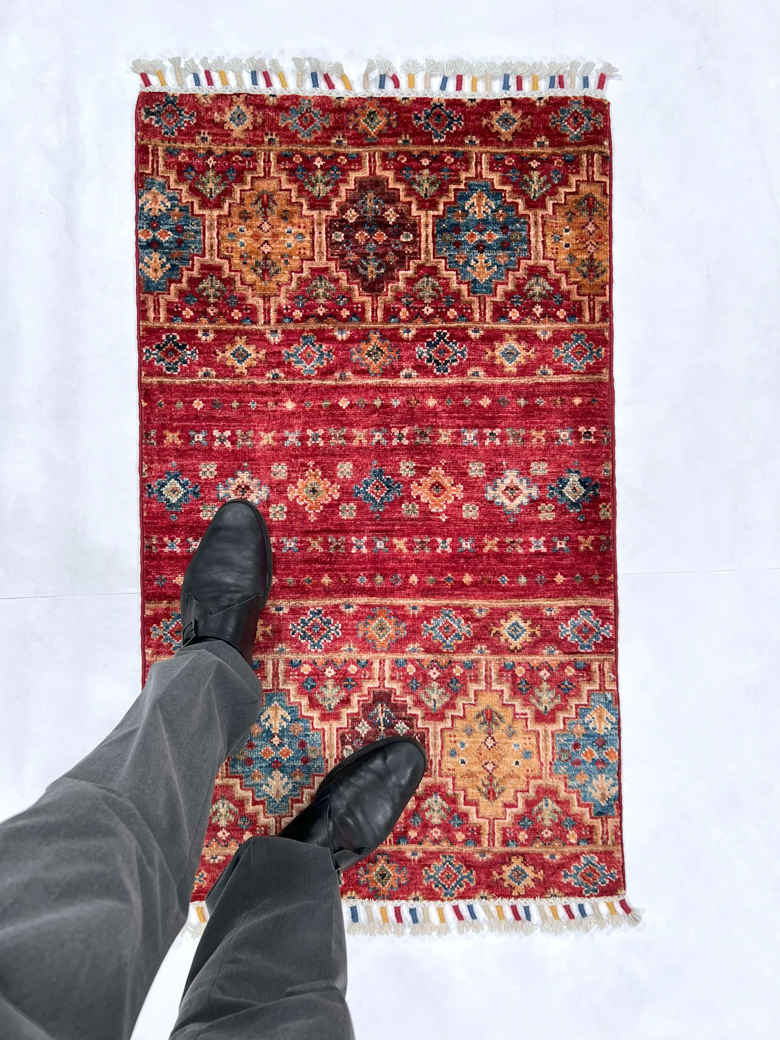 Afghan Khorjin (2'00"x3'04") red - Image 6