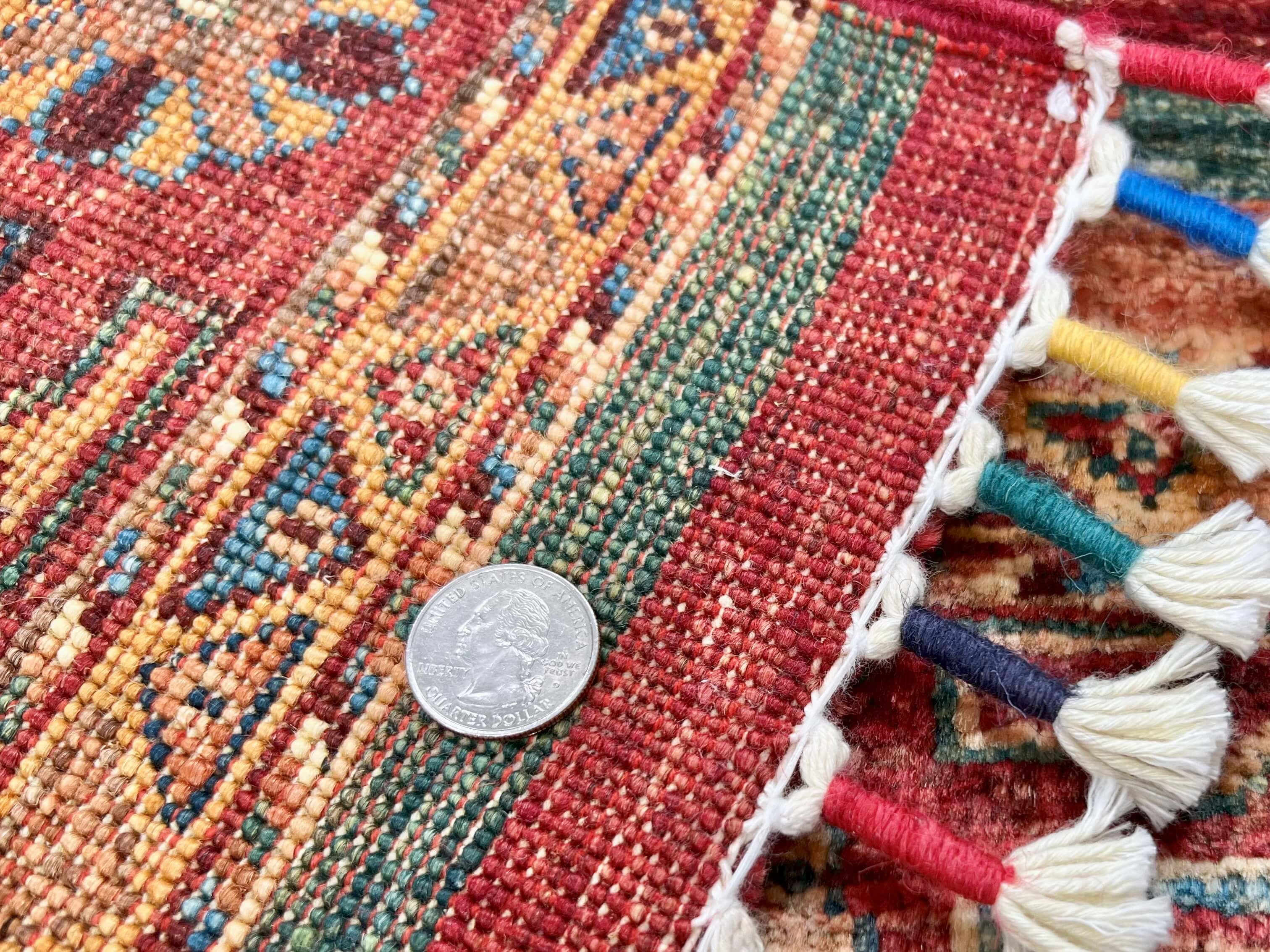 Afghan Khorjin (2'09"x4'02") red/multicolor - Image 5