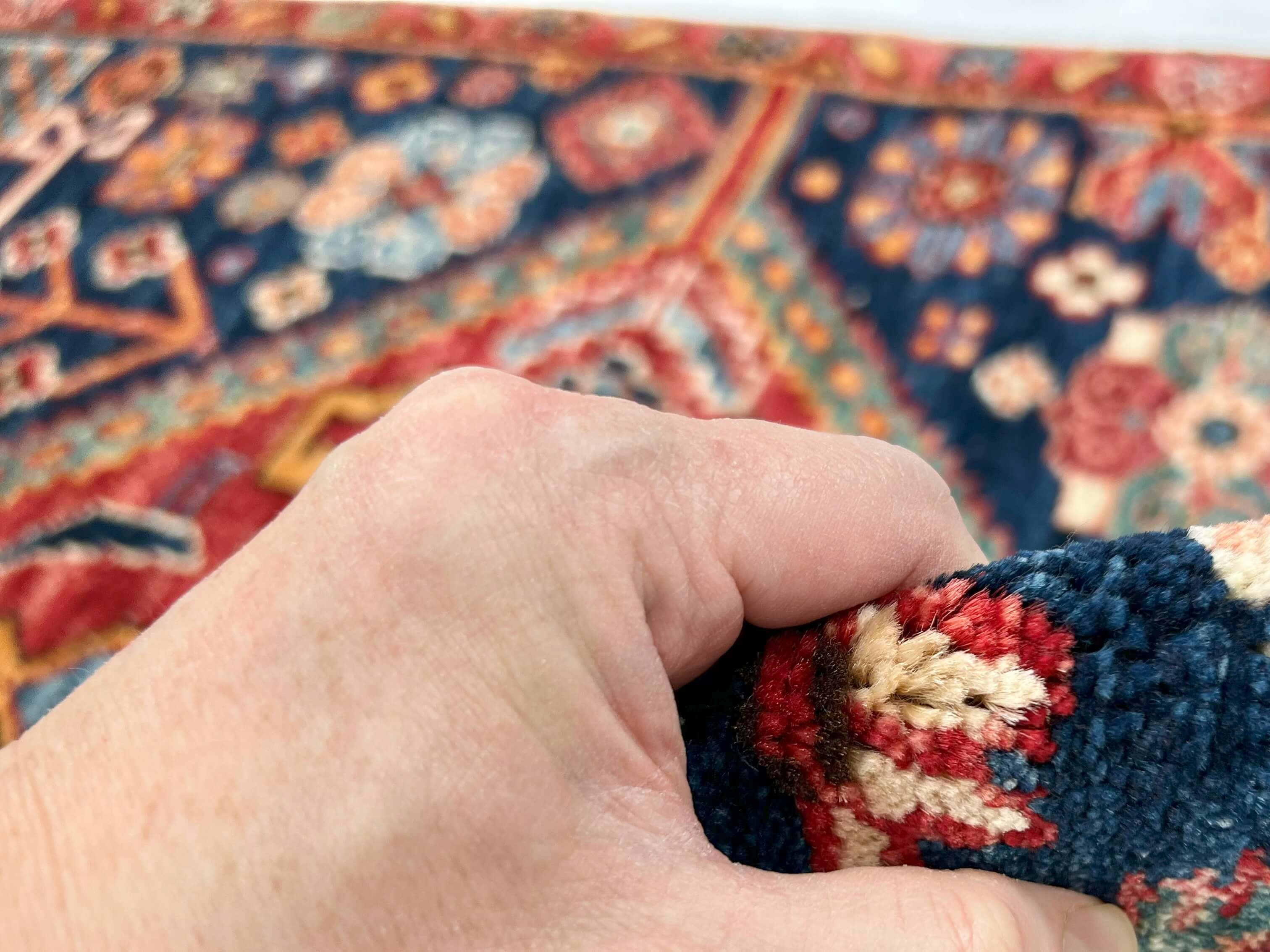 Afghan Qashqai (2'08"x3'10") blue/red - Image 4