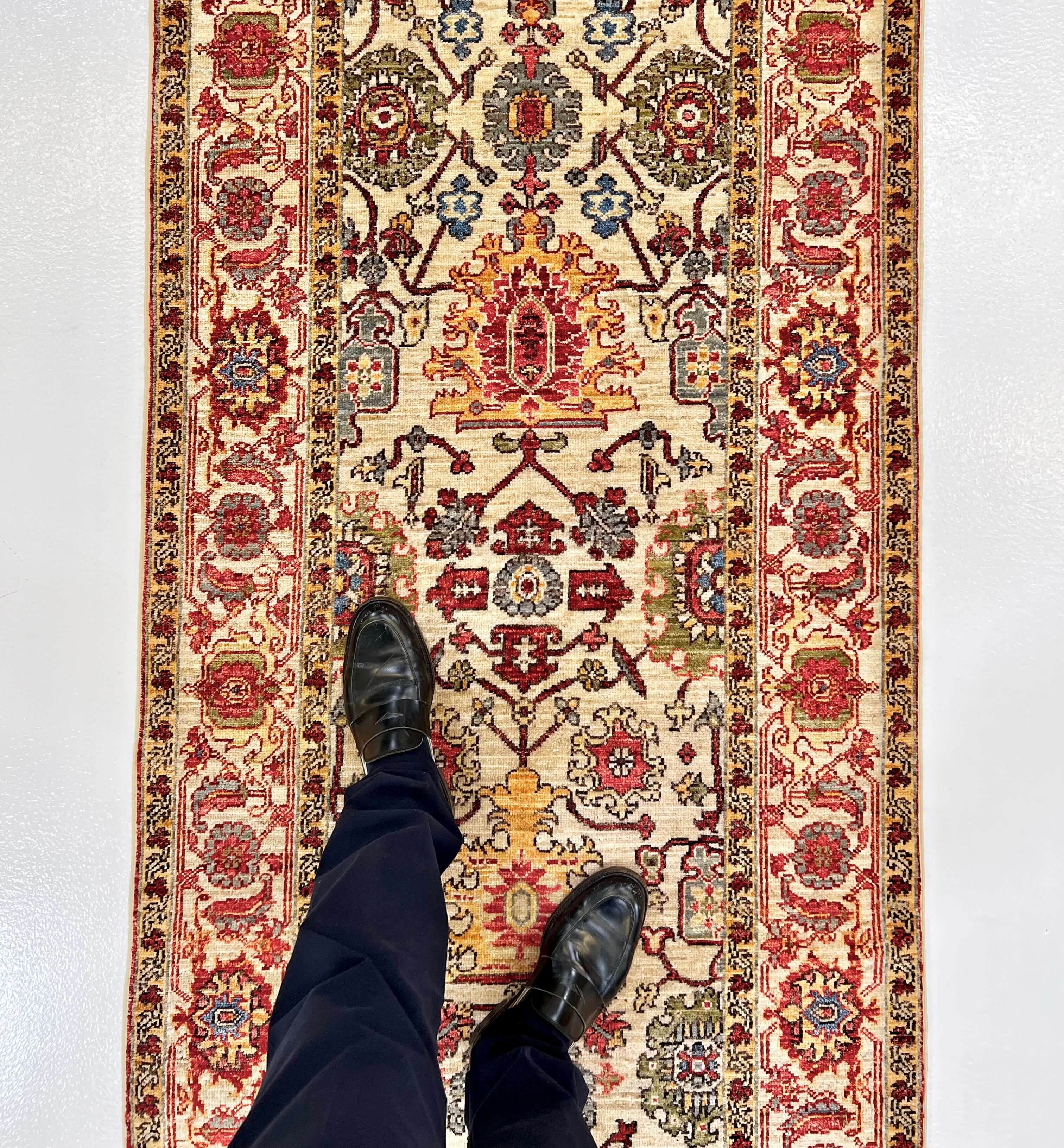 Afghan Serapi (3'00"x10'07") runner - Image 10