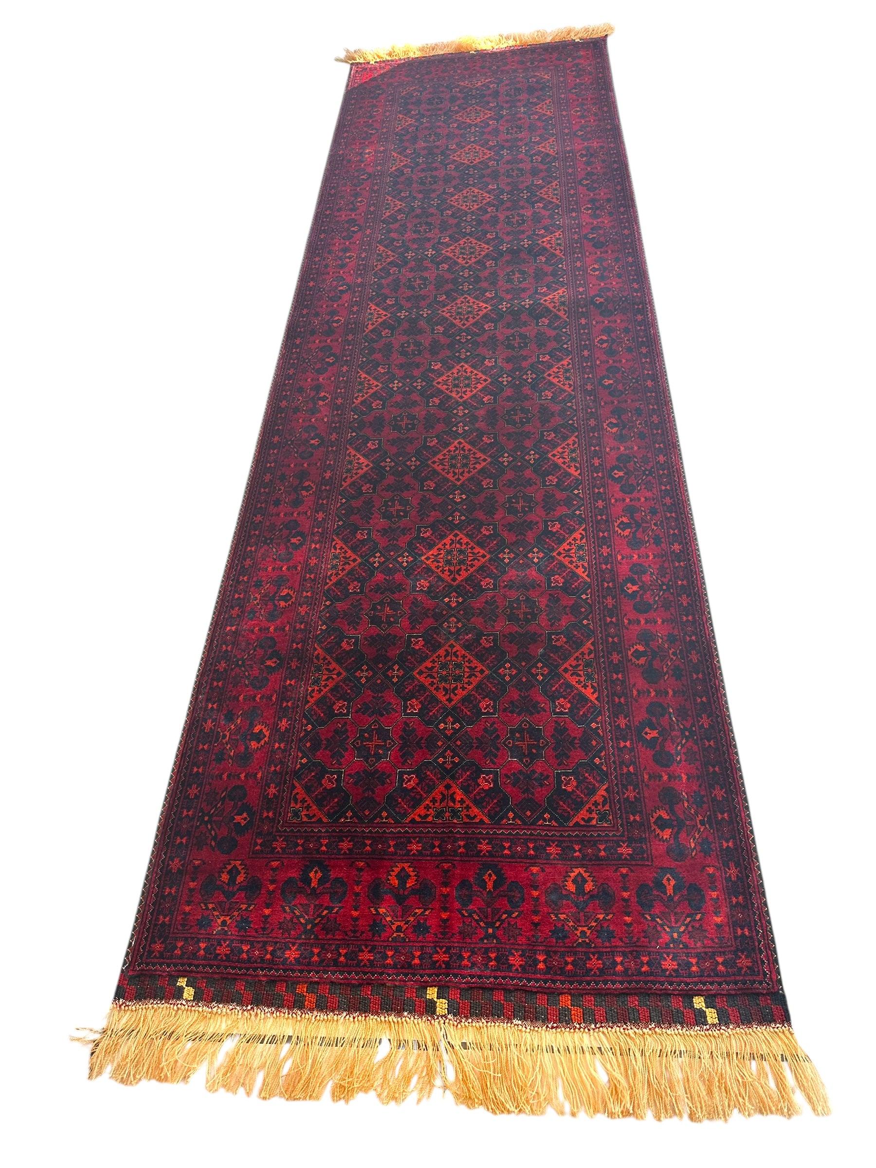 Afghani Fine Knots Bukhara Runner 2’10” x 9’10” - Image 3