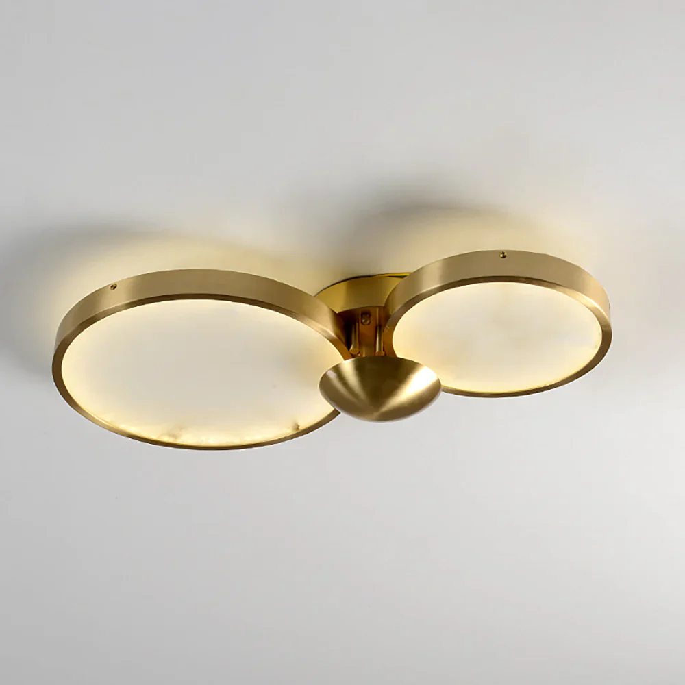 Alabaster 3 Heads Disc Ceiling Light - Image 7