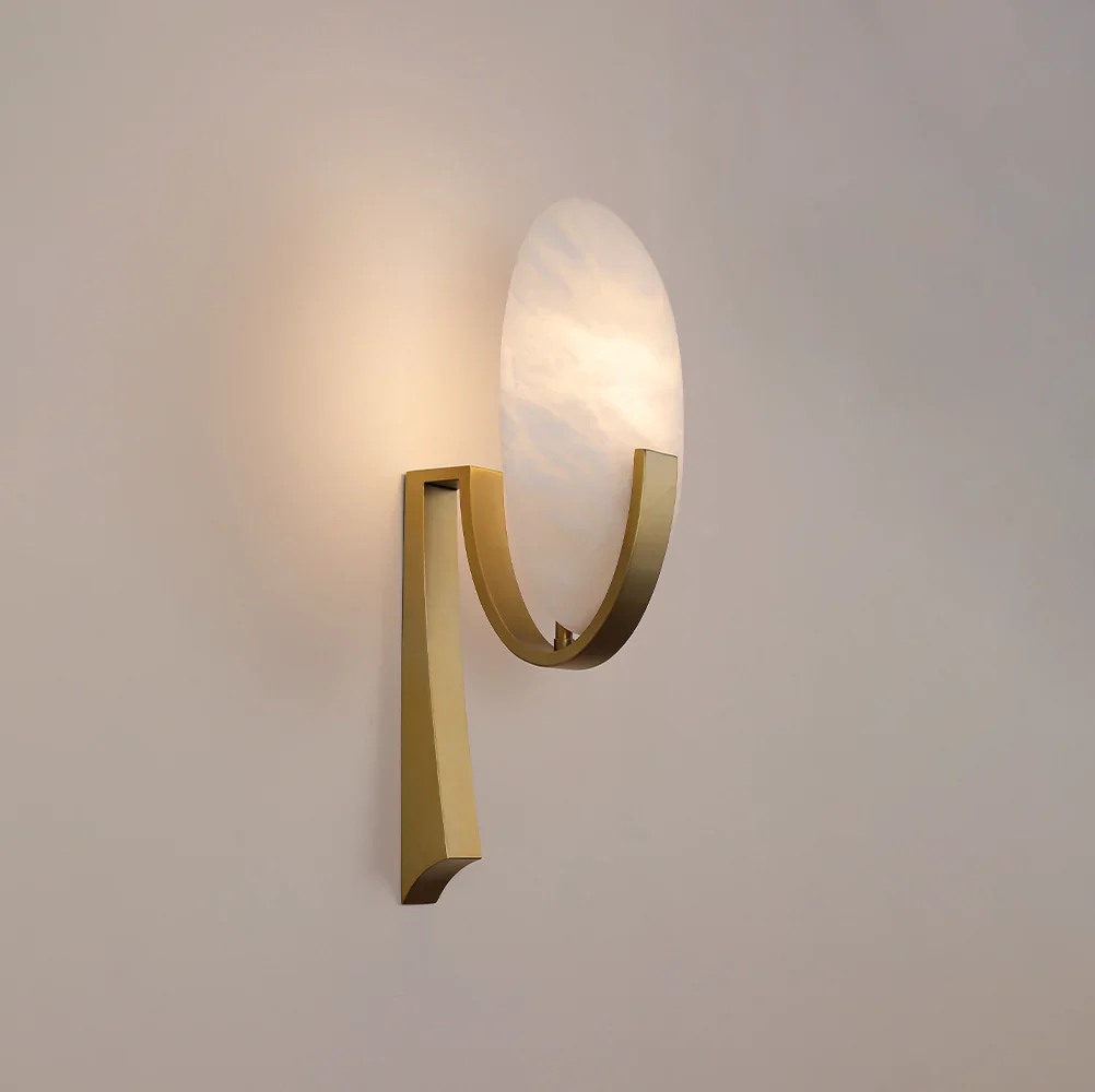 Alabaster Applique Alice Wall Lamp - Image 8