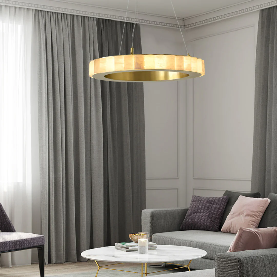 Alabaster Avalon Halo Chandelier - Image 11