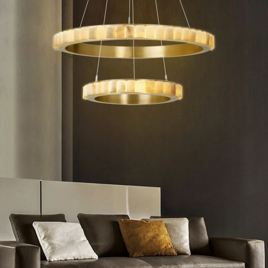 Alabaster Avalon Halo Chandelier - Image 12