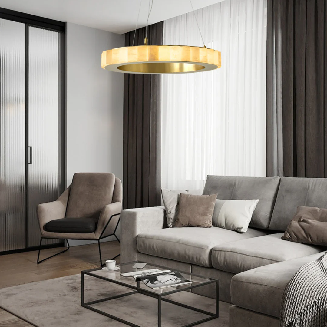 Alabaster Avalon Halo Chandelier - Image 13