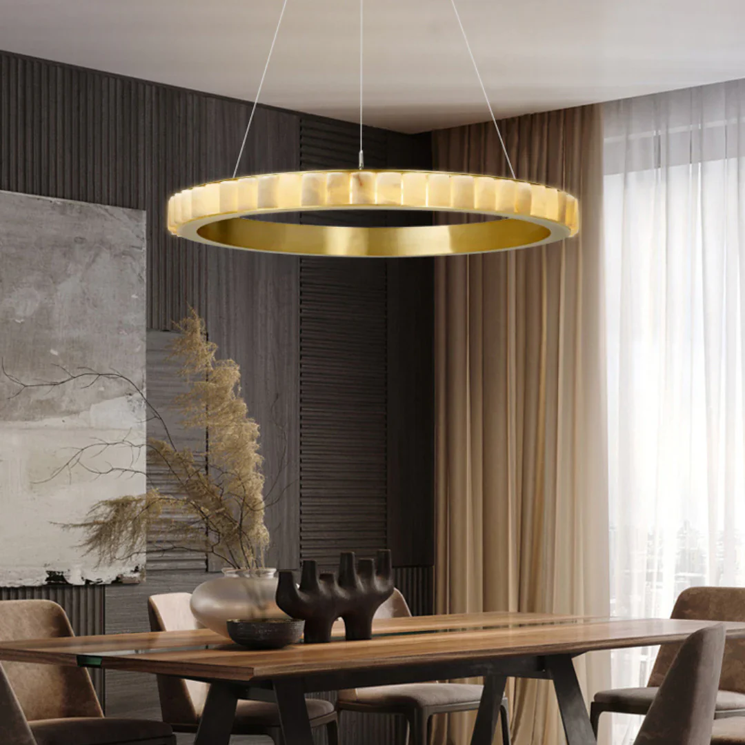 Alabaster Avalon Halo Chandelier - Image 3