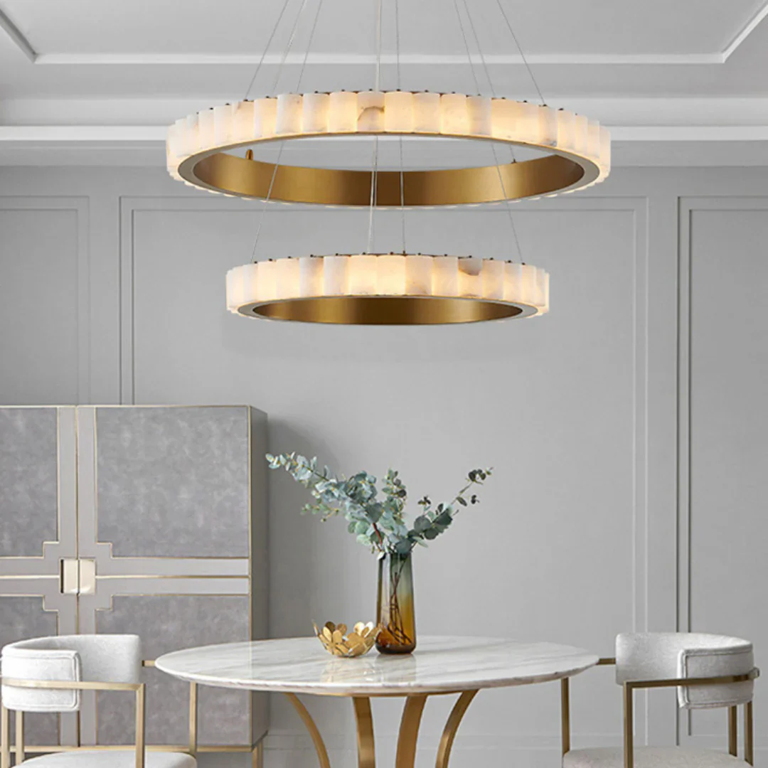 Alabaster Avalon Halo Chandelier - Image 6