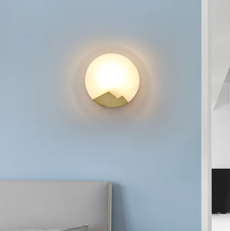 Alabaster Brass Wall Light - Image 20