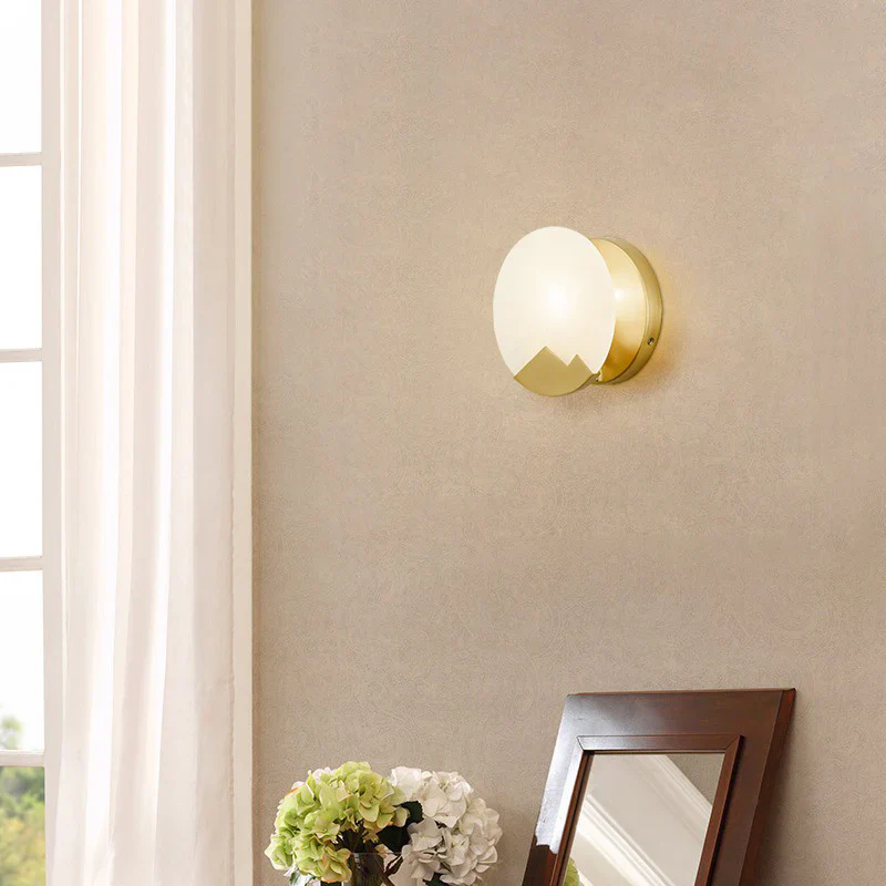Alabaster Brass Wall Light - Image 23