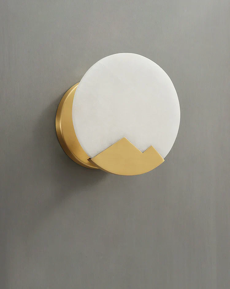 Alabaster Brass Wall Light - Image 29