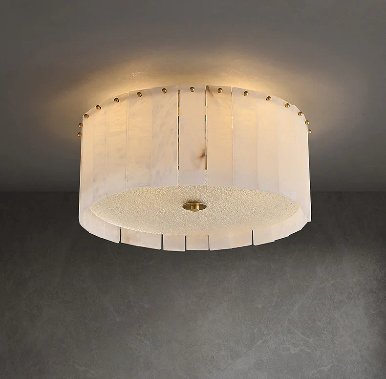 Alabaster Copper Round Ceiling Lamp - Image 19