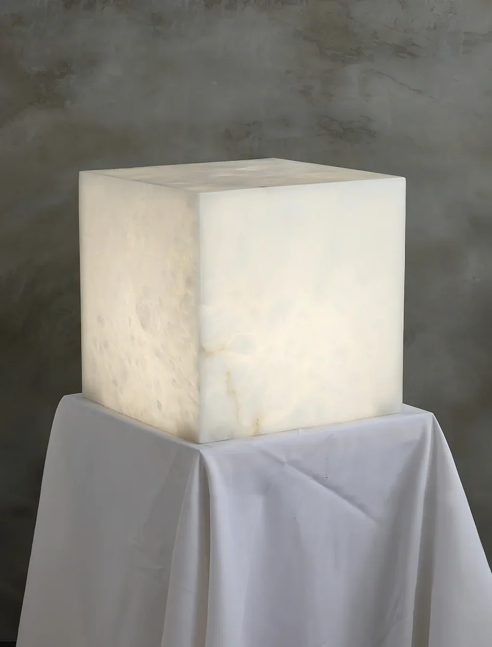 Alabaster Cubic Table Lamp - Image 12