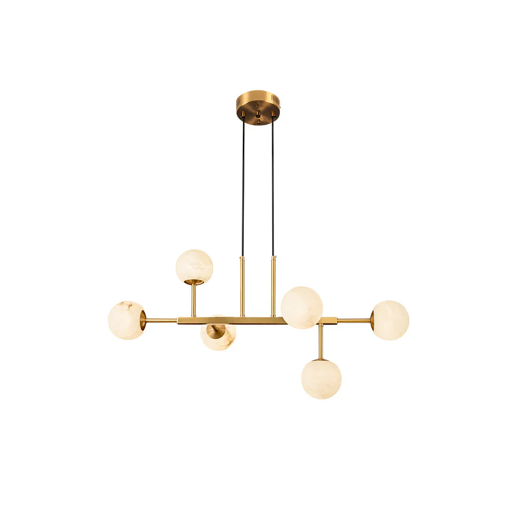 Alabaster Maytoni Uva Brass Chandelier - Image 15