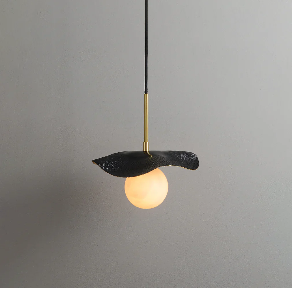 Alabaster Montera Brass Pendant Light - Image 16