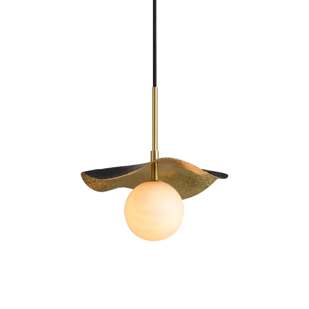 Alabaster Montera Brass Pendant Light - Image 17
