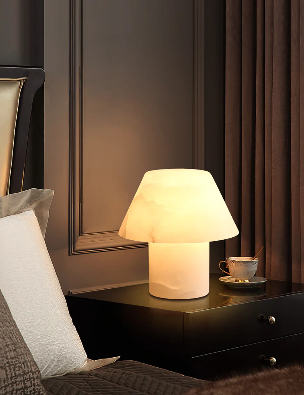 Alabaster Petra Stone House Table Lamp - Image 12