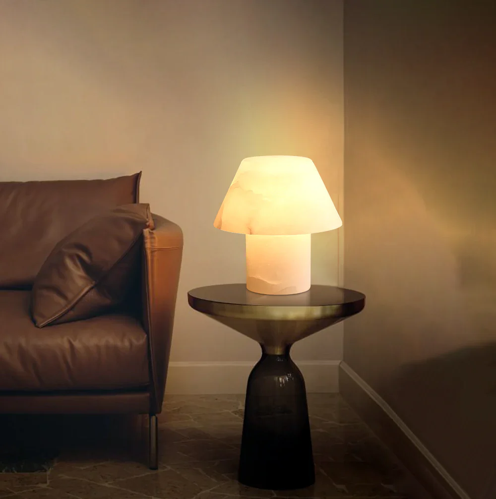 Alabaster Petra Stone House Table Lamp - Image 13