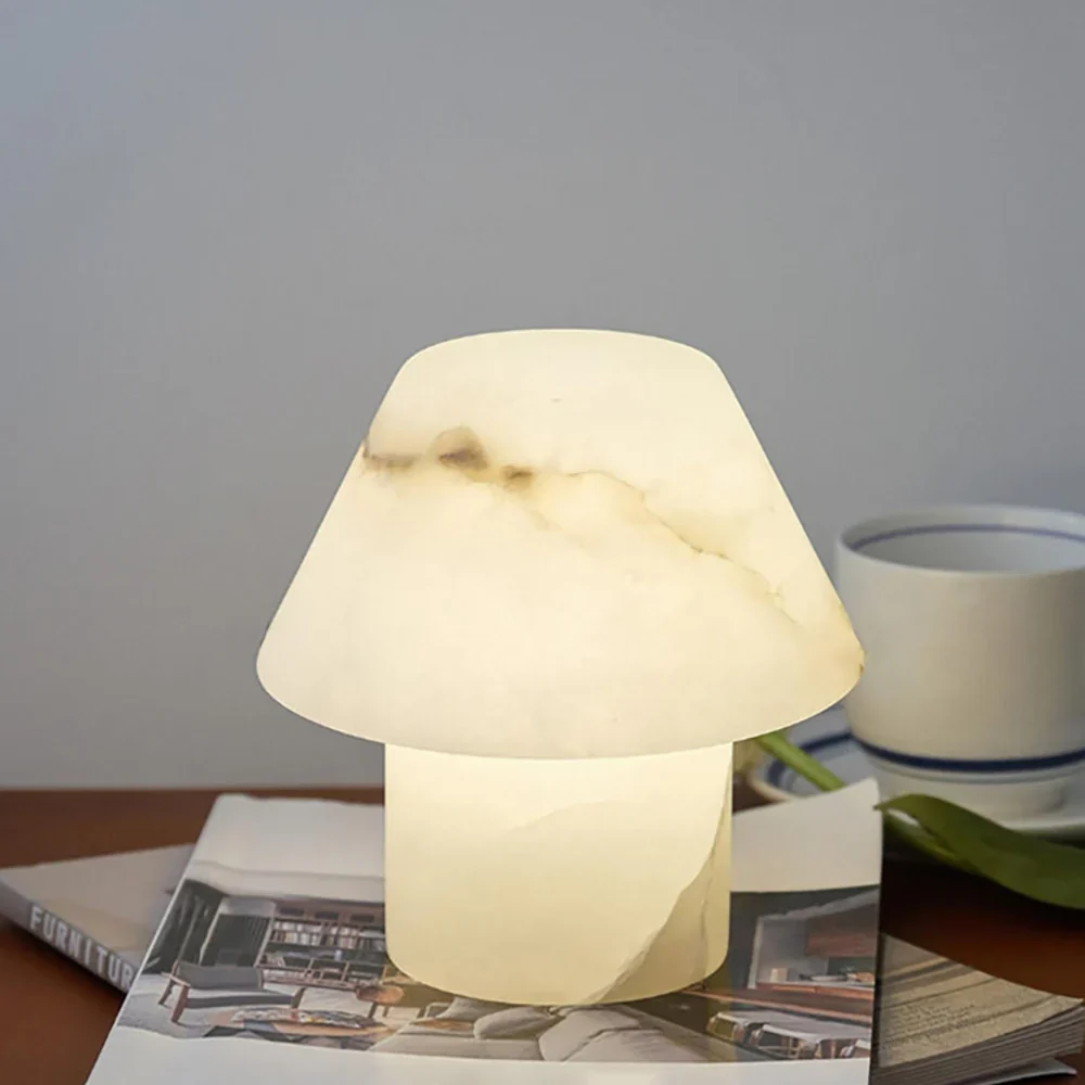 Alabaster Petra Stone House Table Lamp - Image 17