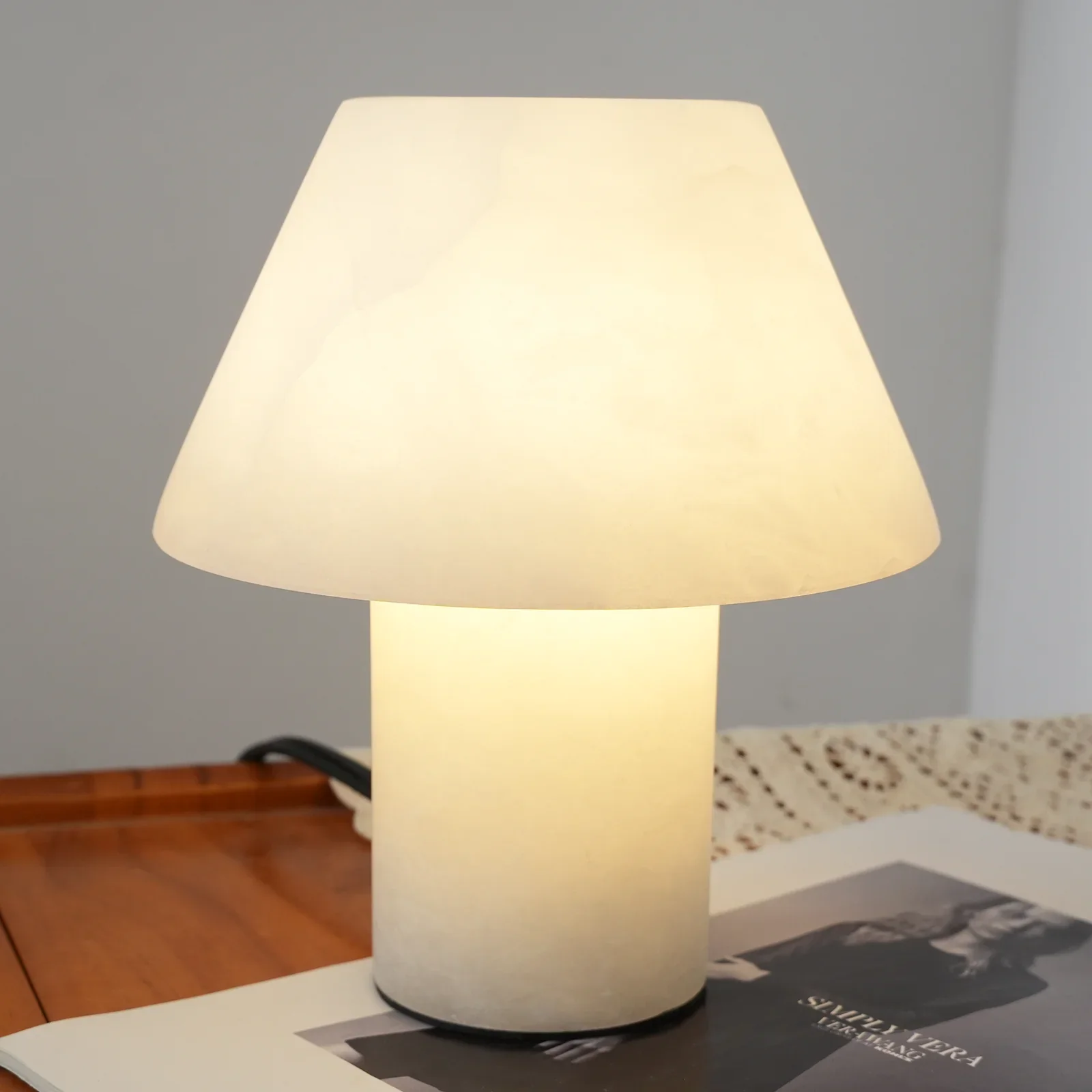 Alabaster Petra Stone House Table Lamp - Image 27