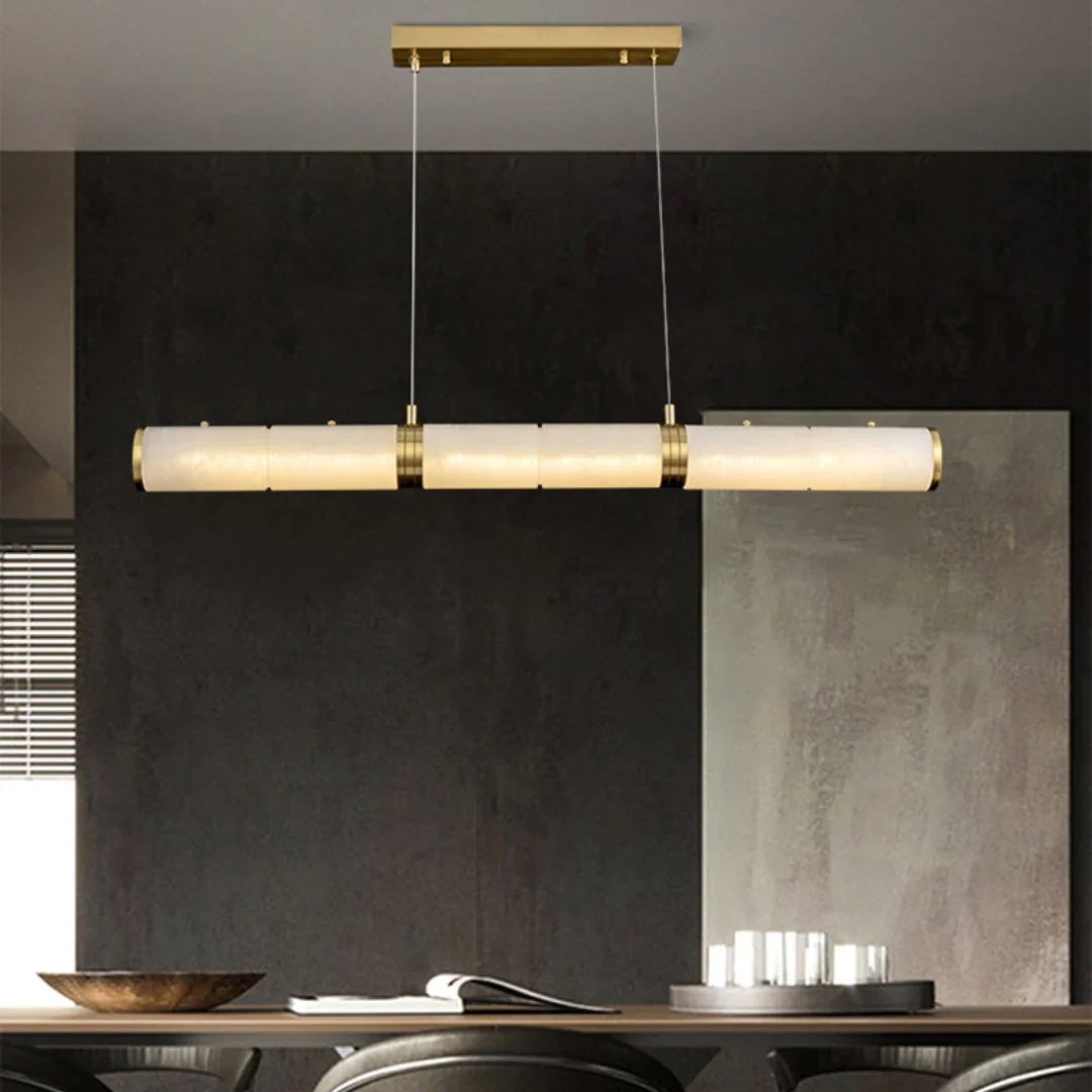 Alabaster Pillar Linear Chandelier - Image 5