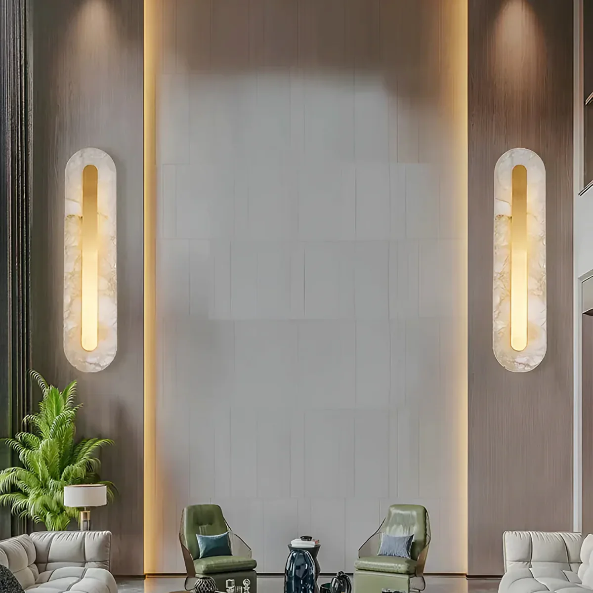 Alabaster Rounded Wall Light - Image 10