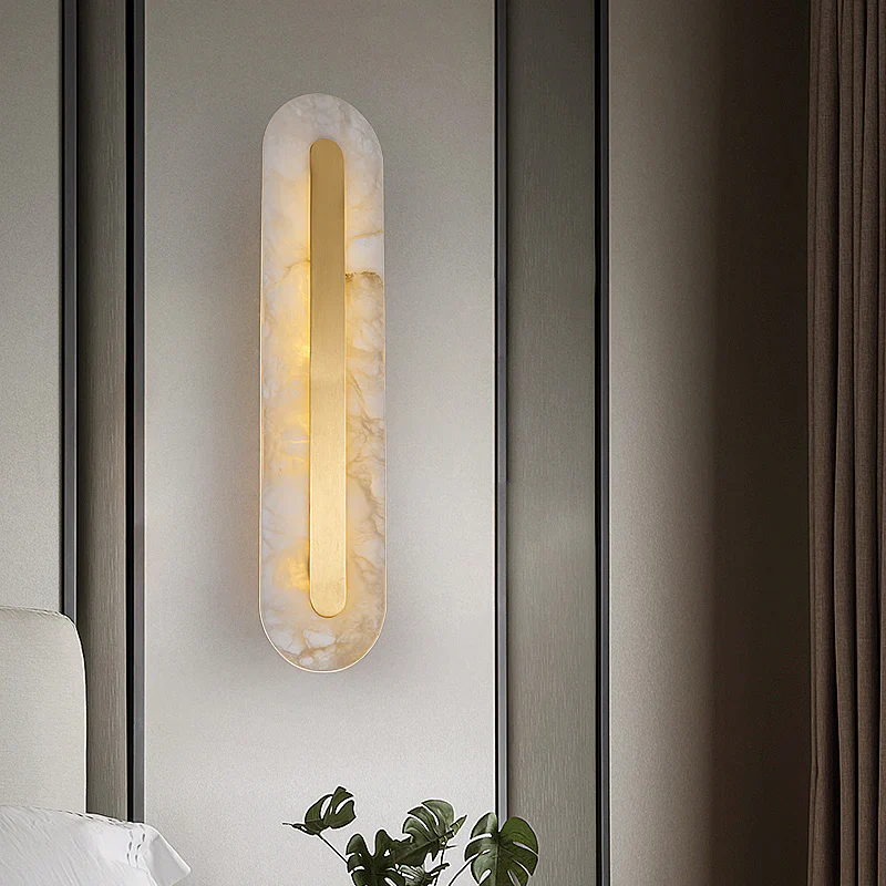 Alabaster Rounded Wall Light - Image 13