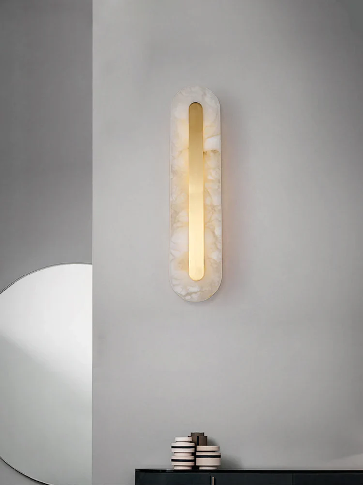 Alabaster Rounded Wall Light - Image 14