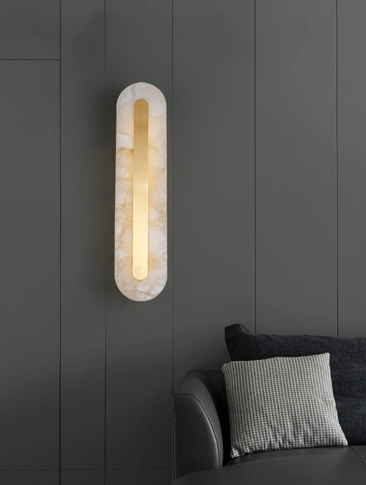 Alabaster Rounded Wall Light - Image 16