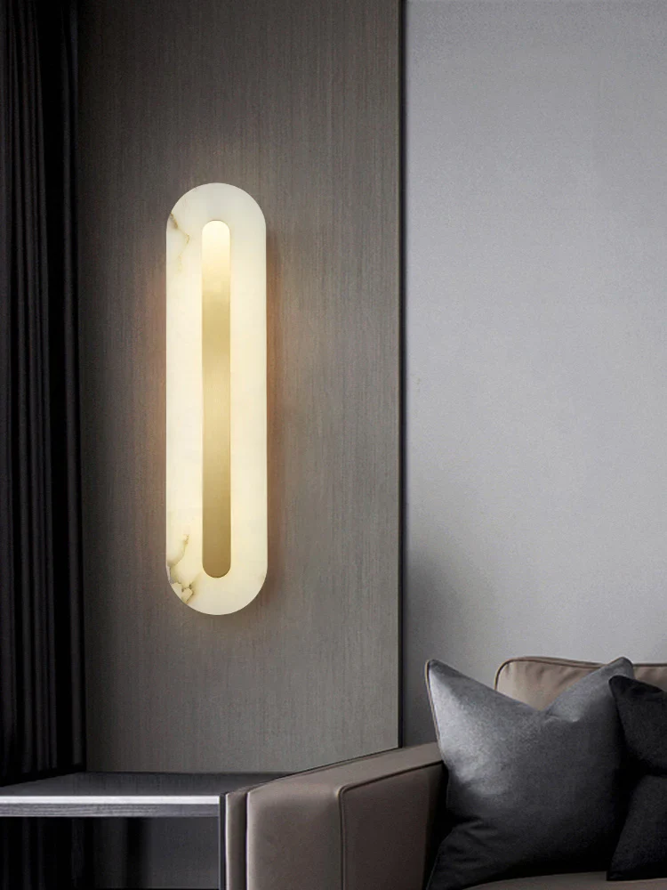 Alabaster Rounded Wall Light - Image 17