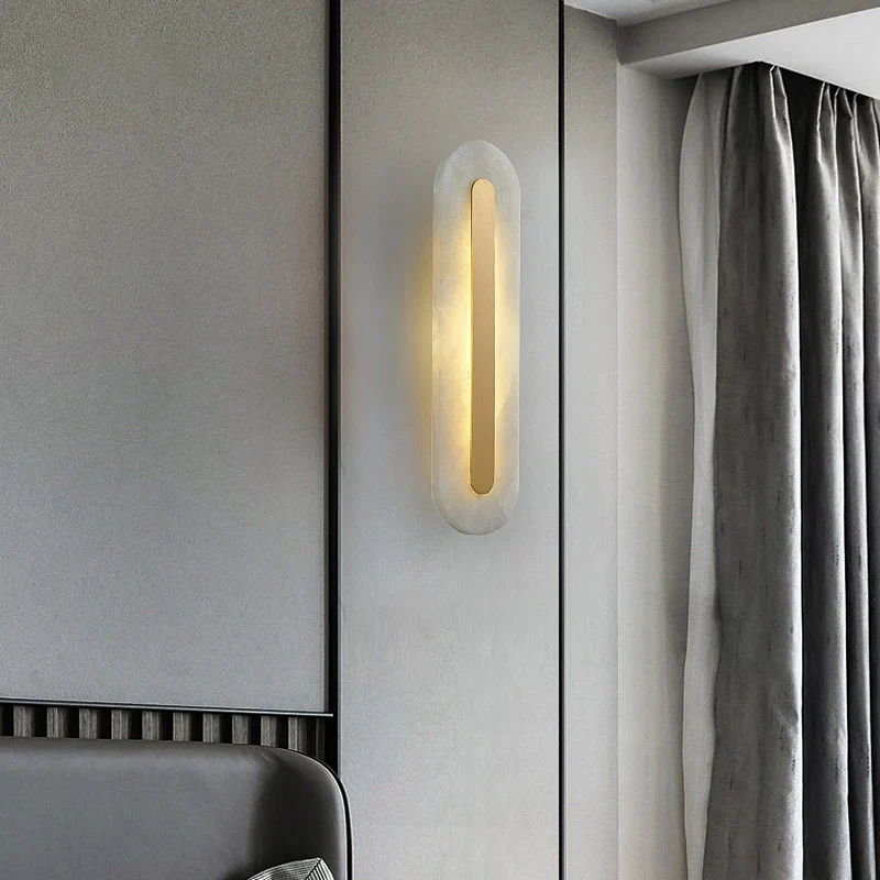 Alabaster Rounded Wall Light - Image 18