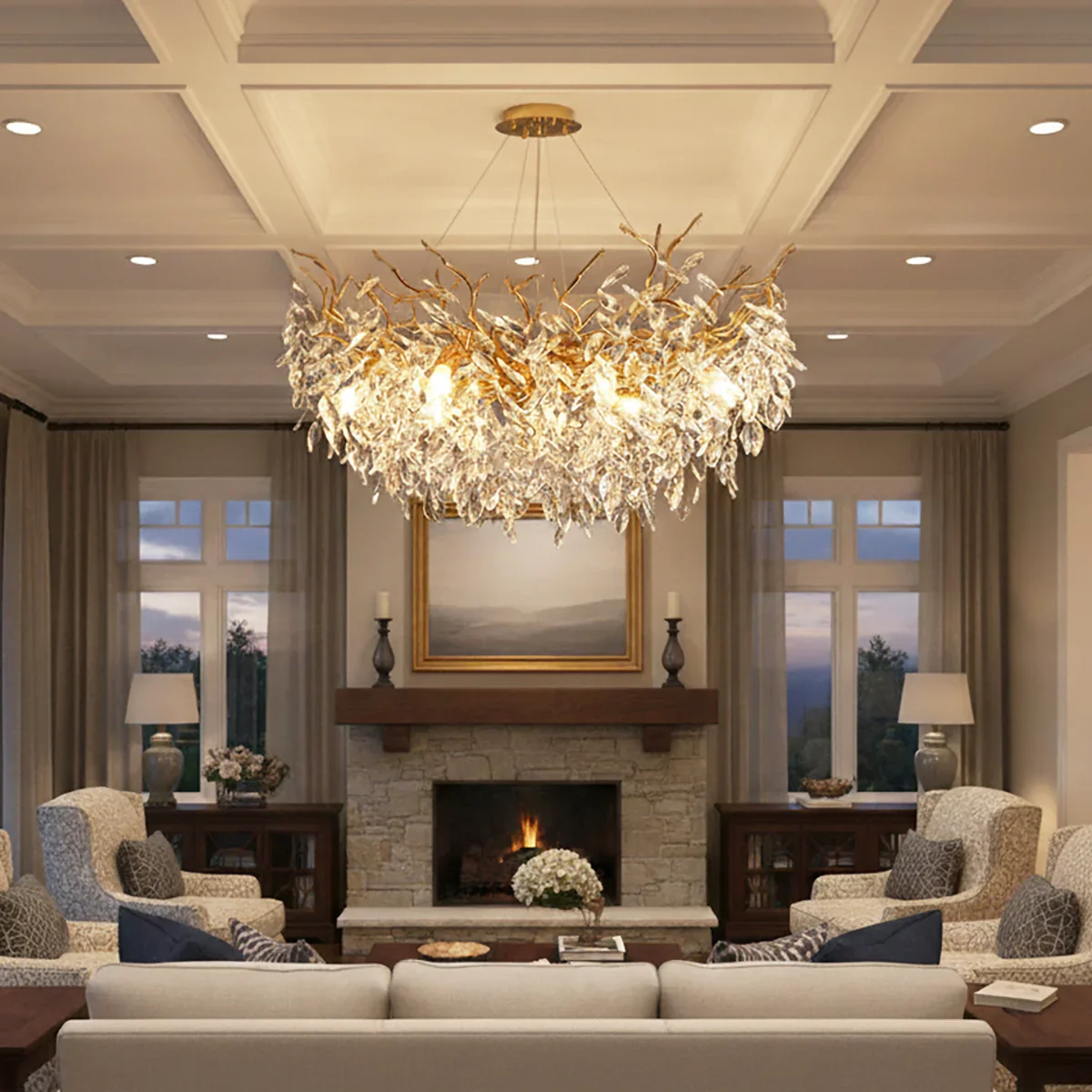 Albero Collection Crystal Chandelier - Image 4