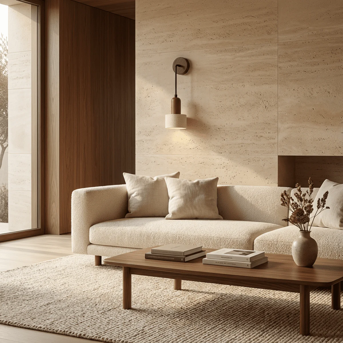 Aluria Travertine Wall Lamp - Image 4