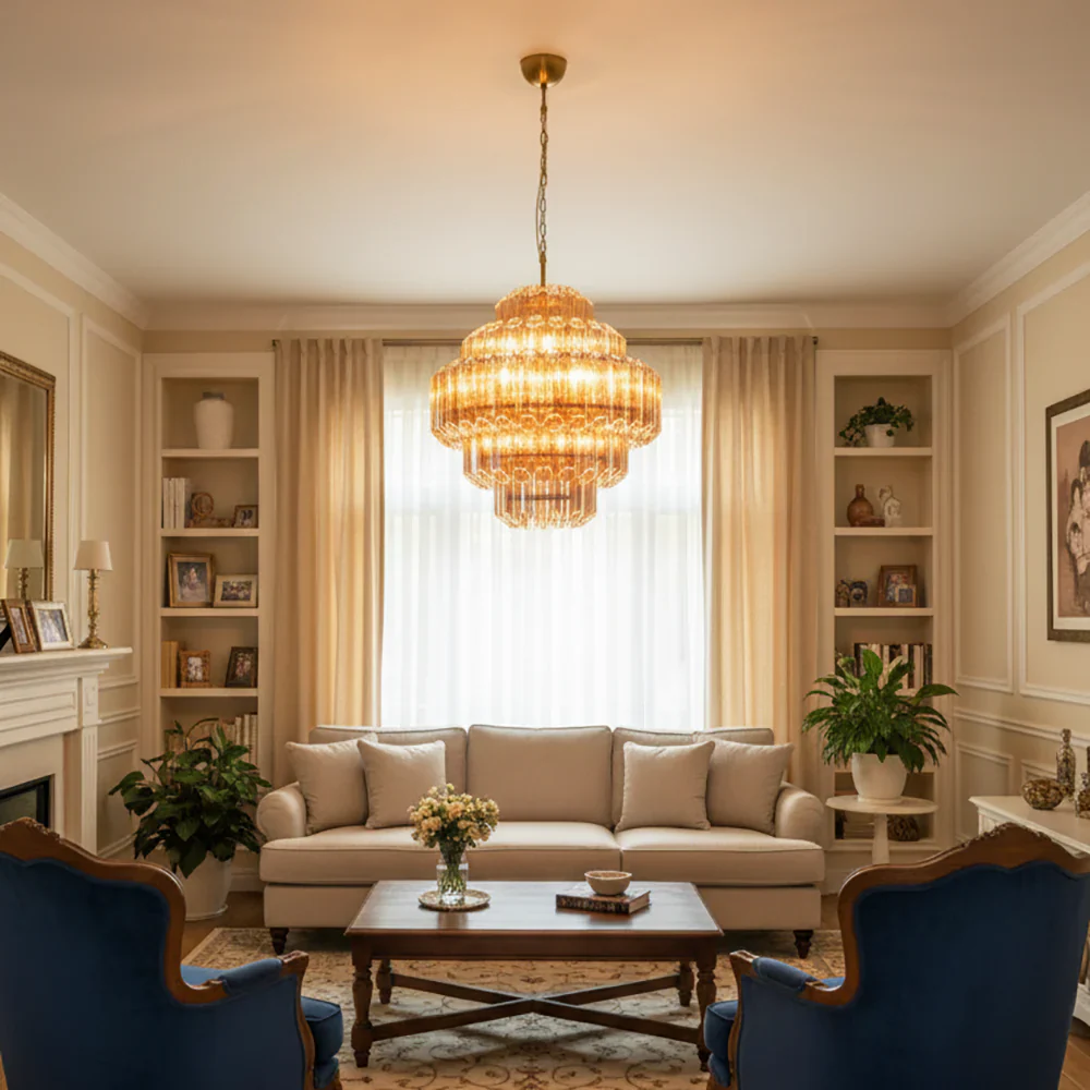 Amber Palermo Round Chandelier - Image 2