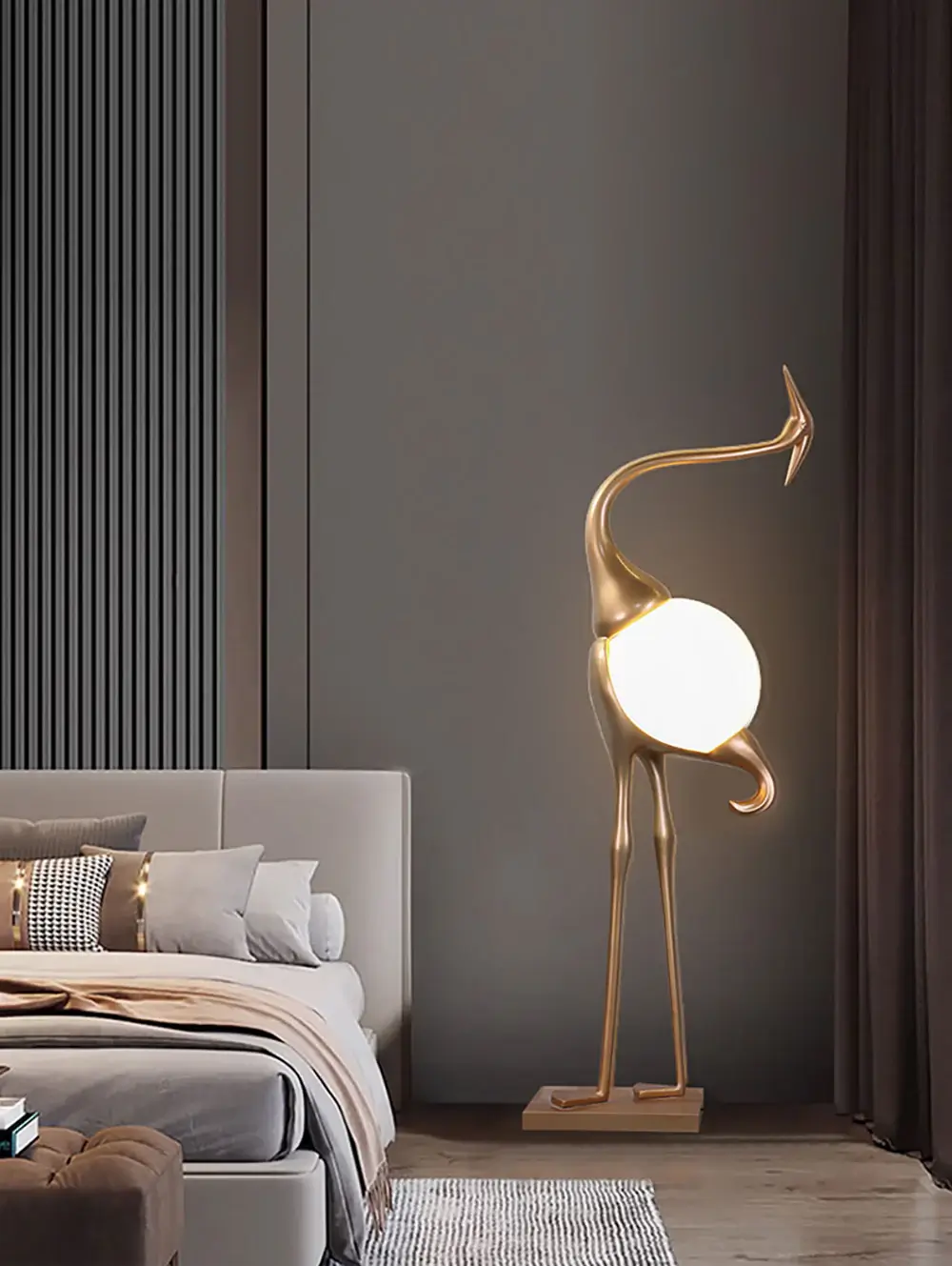Animal Crane Art Deco Floor Lamp - Image 19