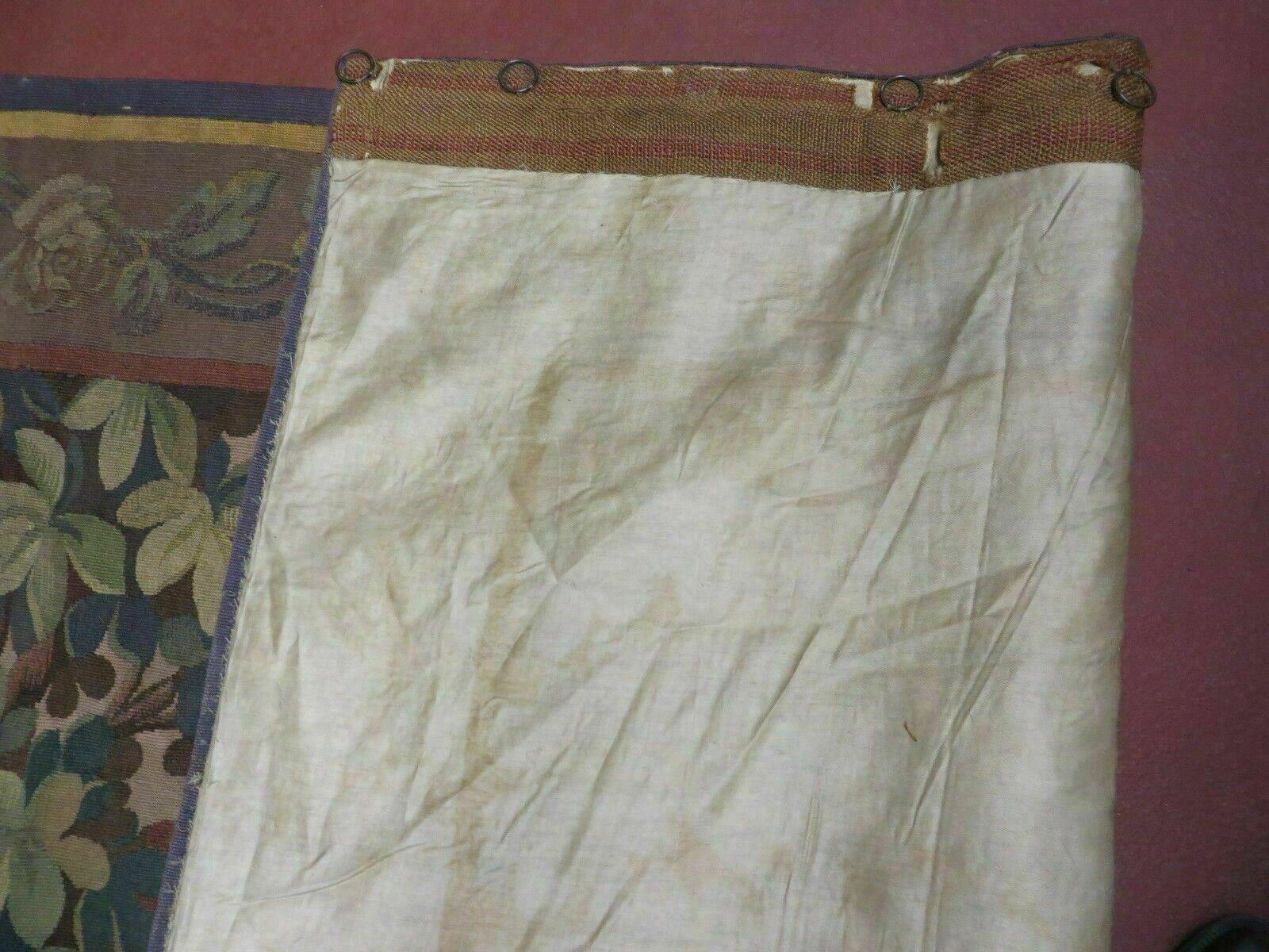Antique French Tapestry 5x6 French Handmade Aubusson Nature One Of A Kind Rare - Image 10