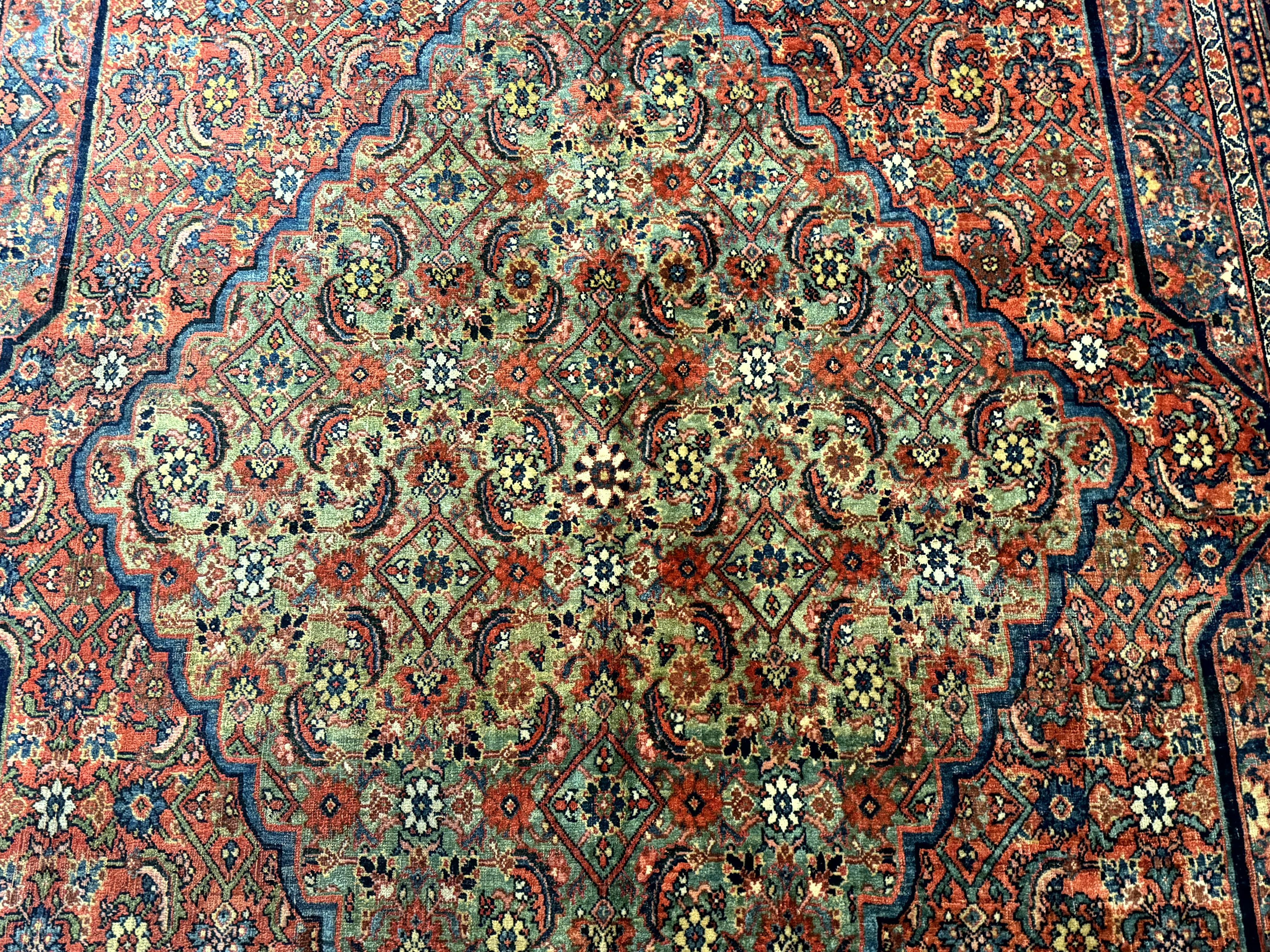 Antique Persian Bijar Rug 7x15 - Image 4