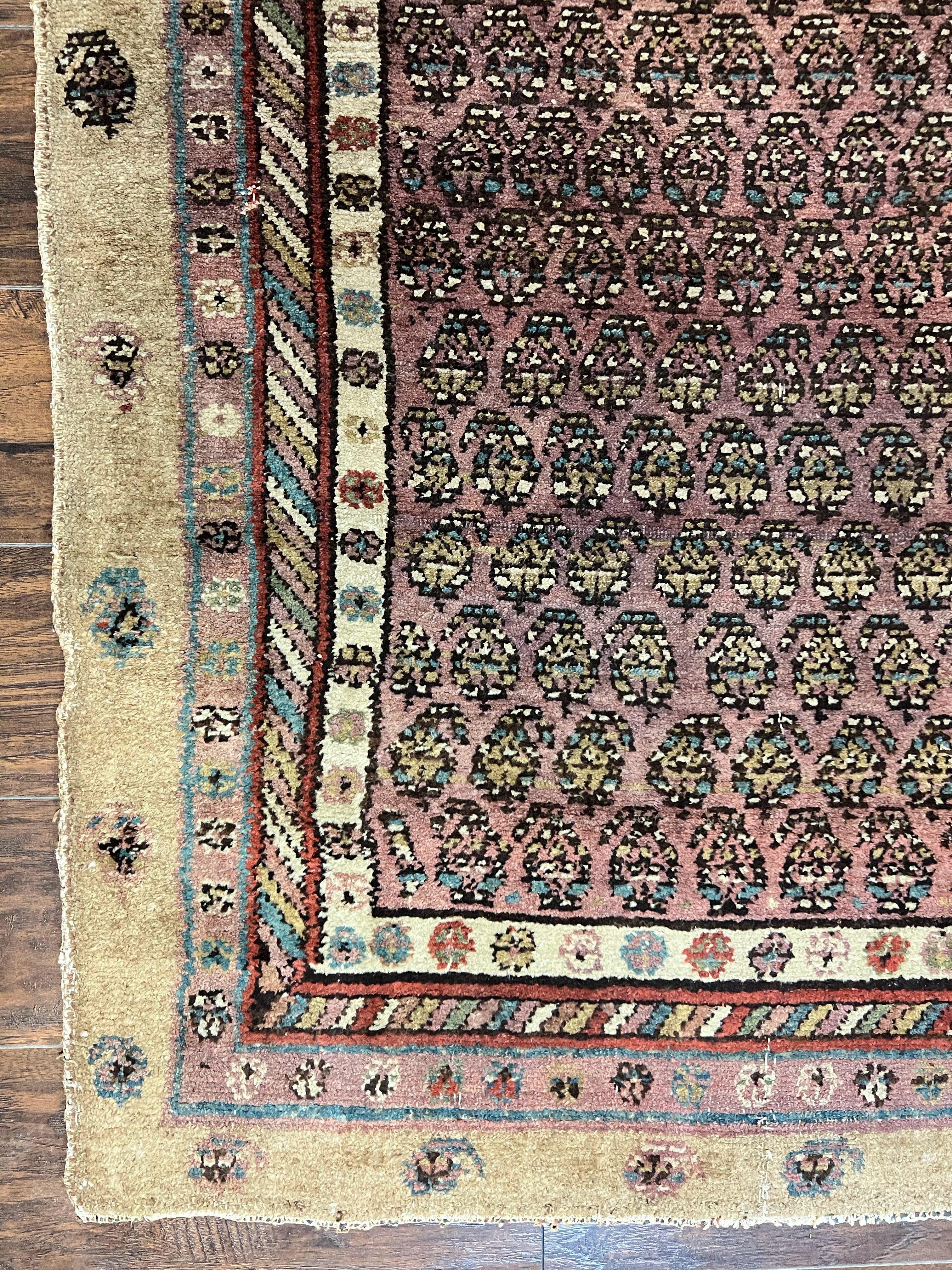 Antique Persian Sarab Runner Rug 3x11, Wool Camel Hair, Tribal Carpet for Hallway 3 x 11, Antique 1920s Rug, Handmade - Image 7