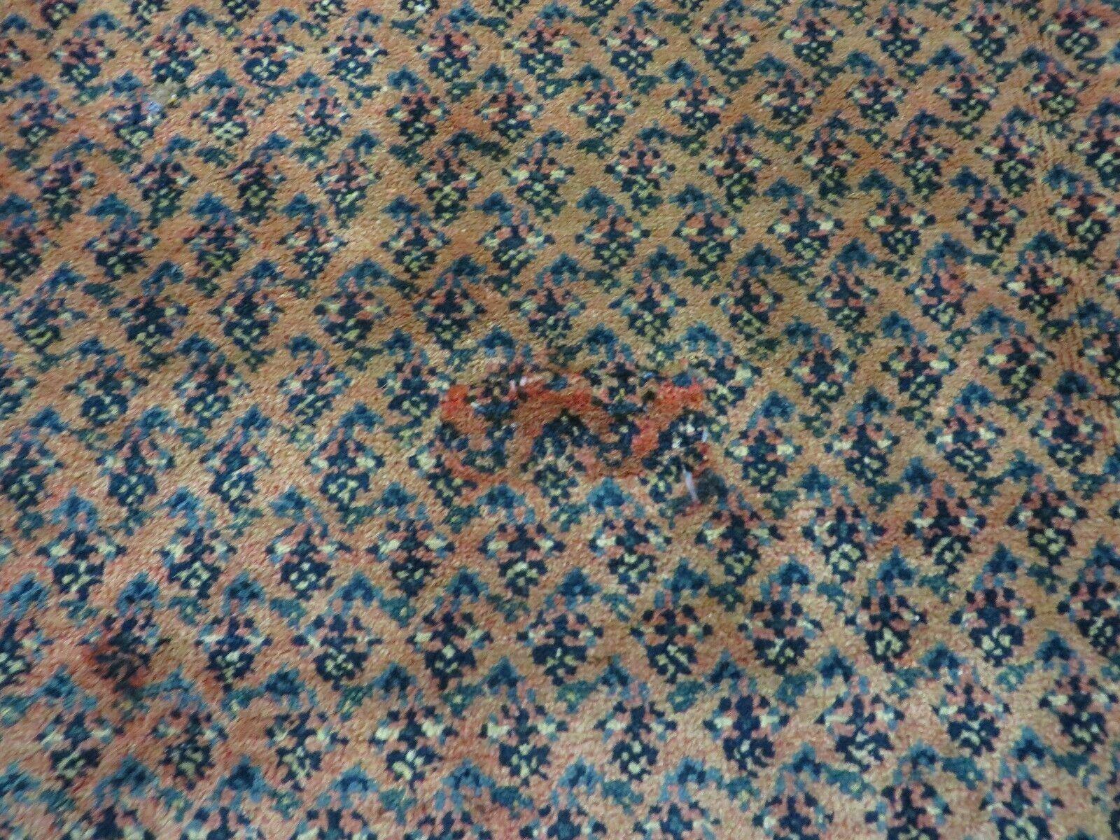 Antique Persian Seraband Runner 3.7 x 11 - Red, Wool, Mir Pattern - Image 5